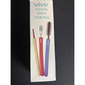 Vive Foam Grip Tubing Multiple Sizes Open Box 7 unused grips. dexterity Assist
